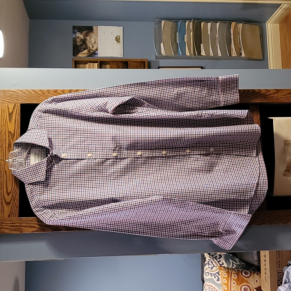 Charles Tyrwhitt Blue and Purple Check Dress Shirt